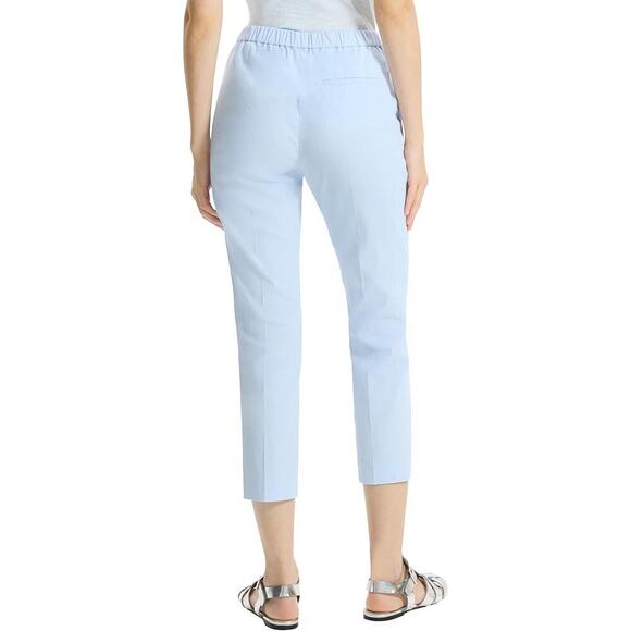 Theory Treeca Pull On Pants Women’s Size 10 Skylight Good Crunch Blue Linen NWT - Picture 2 of 9